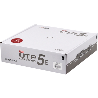 강원전자 넷메이트 CAT.5E UTP 케이블 100m, 연선 레드 NM-L5710RD