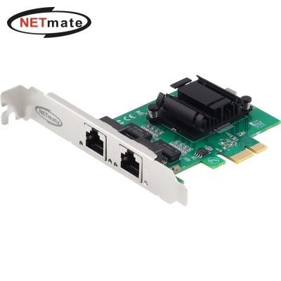 강원전자 넷메이트 PCI Express 듀얼 기가비트 랜카드(Intel/슬림PC겸용) NM-PL12TB