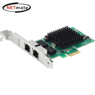 강원전자 넷메이트 PCI Express 듀얼 기가비트 랜카드(Intel/슬림PC겸용) NM-PL12T