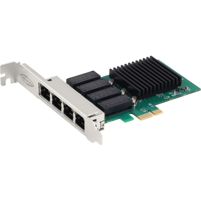 강원전자 넷메이트 PCI Express 쿼드 기가비트 랜카드(Realtek/슬림PC겸용) NM-PL14