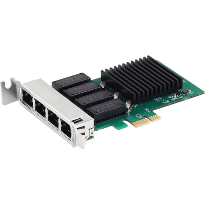 강원전자 넷메이트 PCI Express 쿼드 기가비트 랜카드(Realtek/슬림PC겸용) NM-PL14