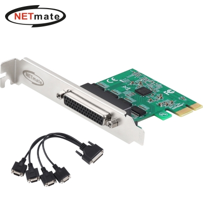 강원전자 넷메이트 PCI Express 4포트 RS232 시리얼카드(슬림PC겸용) NM-PS24
