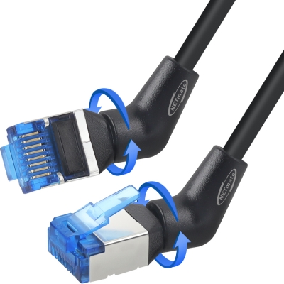 강원전자 넷메이트 CAT.6A U/FTP Slim 꺾임 회전 랜 케이블 10m NM-RC6A100