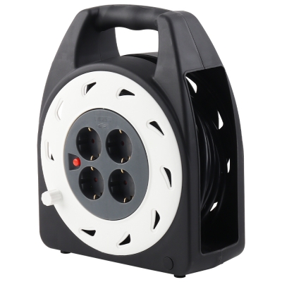 강원전자 넷메이트 캠핑용 전기 릴선 20m (화이트/다크그레이) NM-SCR01