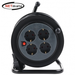 강원전자 넷메이트 캠핑용 전기 릴선 20m (다크그레이) NM-SCR03