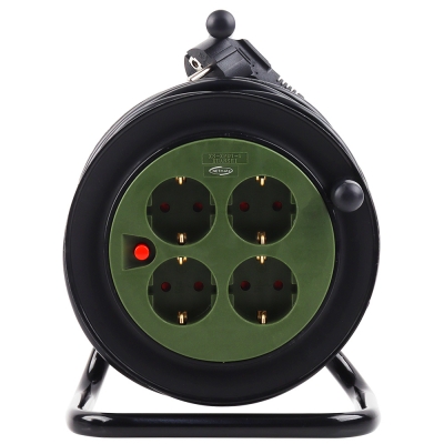 강원전자 넷메이트 캠핑용 전기 릴선 20m (다크그린) NM-SCR04