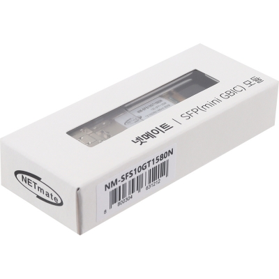 강원전자 넷메이트 10G 싱글모드 SFP+ BiDi 광 모듈(TX1550nm/RX1490nm/80km) NM-SFS10GT1580N