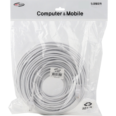 강원전자 넷메이트 CAT.5E UTP 랜 케이블 50m (화이트) NM-TC550