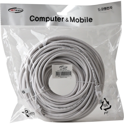강원전자 넷메이트 CAT.6 UTP 랜 케이블 30m (화이트) NM-TC630