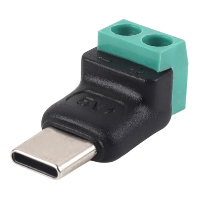 강원전자 넷메이트 USB-C / 2핀 터미널 블록 전원 입력 젠더 NM-TG16