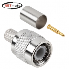 강원전자 넷메이트 50ohm TNC 5C 압착 커넥터, 낱개 NM-TNC03N