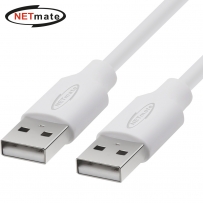 강원전자 넷메이트 USB2.0 AM-AM 케이블 10m (화이트/24AWG) NM-TUA2100