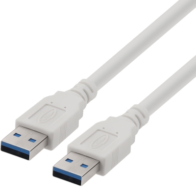 강원전자 넷메이트 USB3.0 AM-AM 케이블 1m (화이트) NM-TUA310
