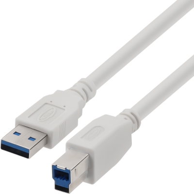 강원전자 넷메이트 USB3.0 AM-BM 케이블 1m (화이트) NM-TUB310