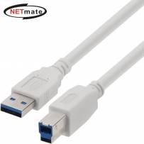 강원전자 넷메이트 USB3.0 AM-BM 케이블 2m (화이트) NM-TUB320