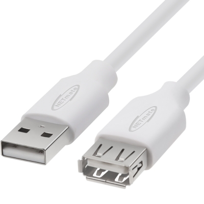 강원전자 넷메이트 USB2.0 연장 AM-AF 케이블 3m (화이트) NM-TUF230
