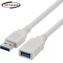 강원전자 넷메이트 USB3.0 연장 AM-AF 케이블 1m (화이트) NM-TUF310