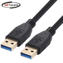 강원전자 넷메이트 USB3.0 AM-AM 케이블 0.3m (블랙) NM-UA303BKZ