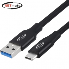 강원전자 넷메이트 USB3.2 Gen2 AM-CM 케이블 1m (블랙) NM-UAC301B