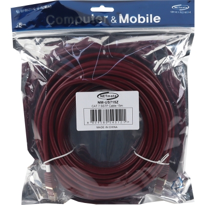 강원전자 넷메이트 CAT.7 SSTP 랜 케이블 15m NM-US715Z