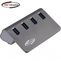 강원전자 넷메이트 USB3.2 4포트 허브 (실버) NM-UT324S