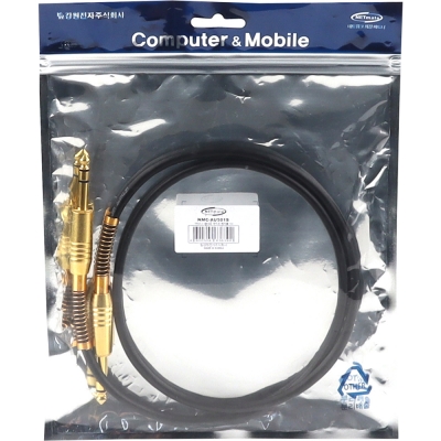 강원전자 넷메이트 TRS(5.5 Stereo) 마이크 케이블 1m NMC-AU501S
