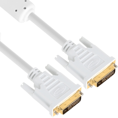 강원전자 넷메이트 DVI-D 듀얼 케이블 0.5m (화이트) NMC-DD05Z