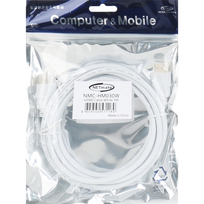 강원전자 넷메이트 4K 60Hz HDMI 2.0 케이블 3m NMC-HM030W