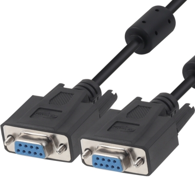 강원전자 넷메이트 9핀 F/F NULL MODEM 케이블 10m (블랙) NMC-SFF100B