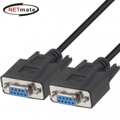 강원전자 넷메이트 9핀 F/F NULL MODEM 케이블 3m (블랙) NMC-SFF30B
