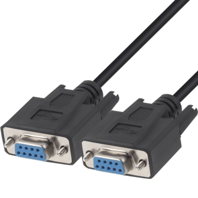 강원전자 넷메이트 9핀 F/F NULL MODEM 케이블 3m (블랙) NMC-SFF30B