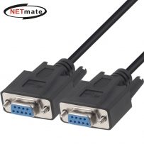 강원전자 넷메이트 9핀 F/F NULL MODEM 케이블 5m (블랙) NMC-SFF50B