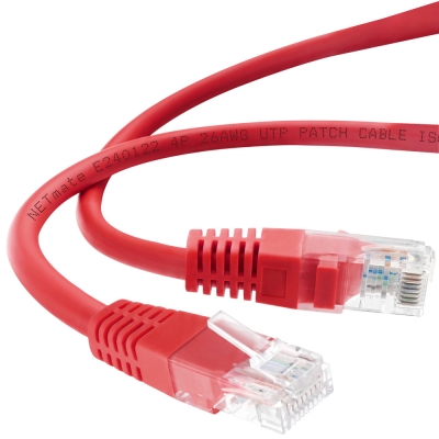 강원전자 넷메이트 CAT.5E UTP 랜 케이블 1.5m, 레드 NMC-U5015R
