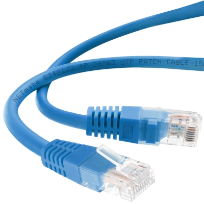 강원전자 넷메이트 CAT.5E UTP 랜 케이블 1m, 블루 NMC-U501BL