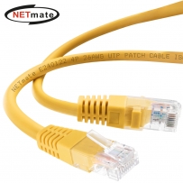 강원전자 넷메이트 CAT.5E UTP 랜 케이블 2m, 옐로우 NMC-U502Y