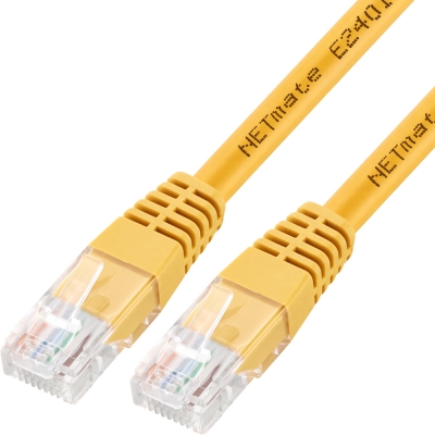 강원전자 넷메이트 CAT.5E UTP 랜 케이블 2m, 옐로우 NMC-U502Y