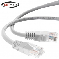 강원전자 넷메이트 CAT.5E UTP 랜 케이블 10m, 그레이 NMC-U5100G