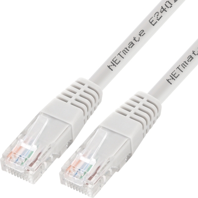 강원전자 넷메이트 CAT.6 UTP 랜 케이블 0.5m, 그레이 NMC-U605G