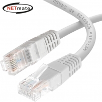 강원전자 넷메이트 CAT.6 UTP 랜 케이블 10m, 그레이 NMC-U6100G