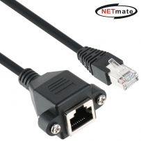 강원전자 넷메이트 CAT.6 SFTP 연장 판넬형 랜 케이블 1m NMC-U610FZ