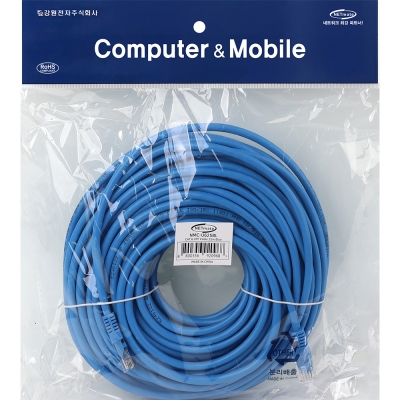 강원전자 넷메이트 CAT.6 UTP 랜 케이블 25m, 블루 NMC-U625BL