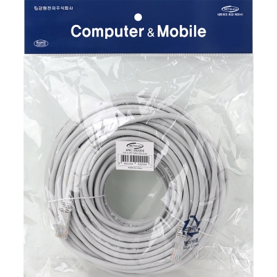 강원전자 넷메이트 CAT.6 UTP 랜 케이블 30m, 그레이 NMC-U6300G