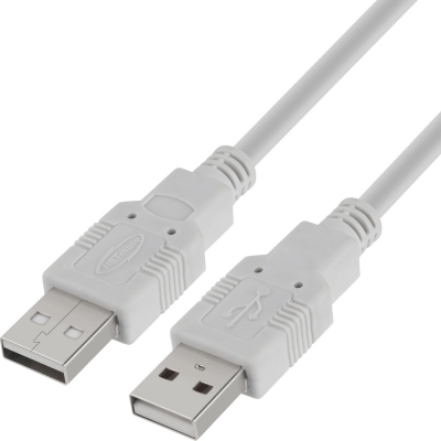 강원전자 넷메이트 USB2.0 AM-AM 케이블 0.75m (그레이) NMC-UA2075