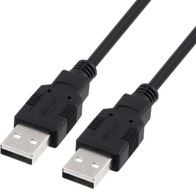 강원전자 넷메이트 USB2.0 AM-AM 케이블 1m (블랙) NMC-UA210BK