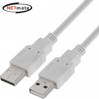 강원전자 넷메이트 USB2.0 AM-AM 케이블 2m (그레이) NMC-UA220