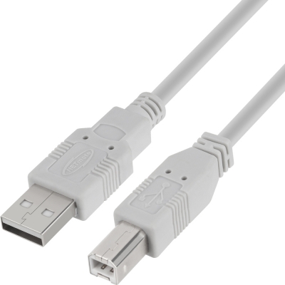 강원전자 넷메이트 USB2.0 AM-BM 케이블 10m (그레이/24AWG) NMC-UB2100H