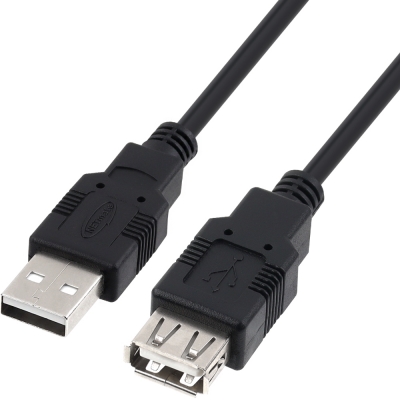강원전자 넷메이트 USB2.0 연장 AM-AF 케이블 1m (블랙) NMC-UF210BK