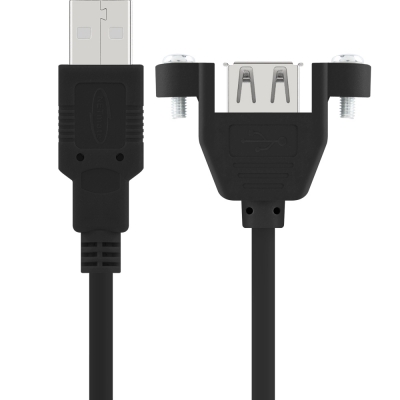 강원전자 넷메이트 USB2.0 판넬형 연장 케이블 3m (블랙) NMC-UF230SB