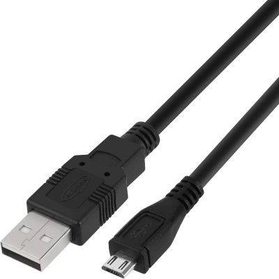 강원전자 넷메이트 USB2.0 마이크로 5핀 케이블 0.5m (블랙) NMC-UMB05E