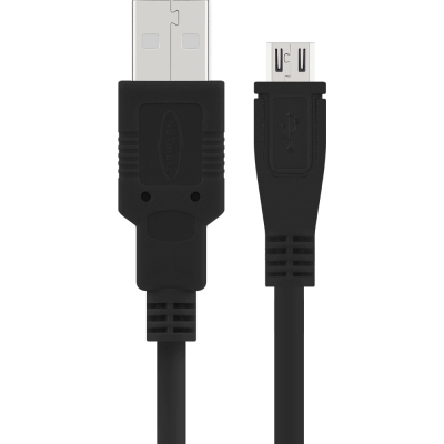 강원전자 넷메이트 USB2.0 마이크로 5핀 케이블 2m (블랙) NMC-UMB20E